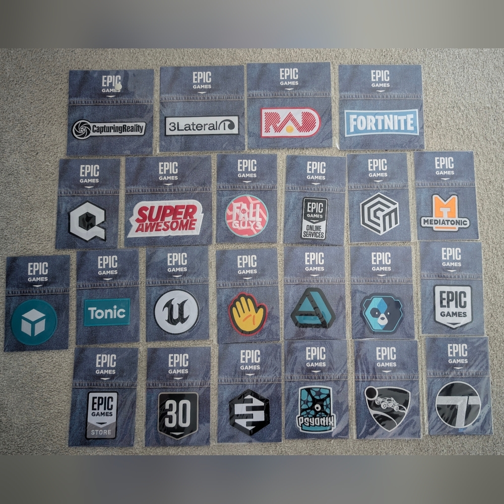 Epic Games Exclusive Game Dev Logo Patch Set